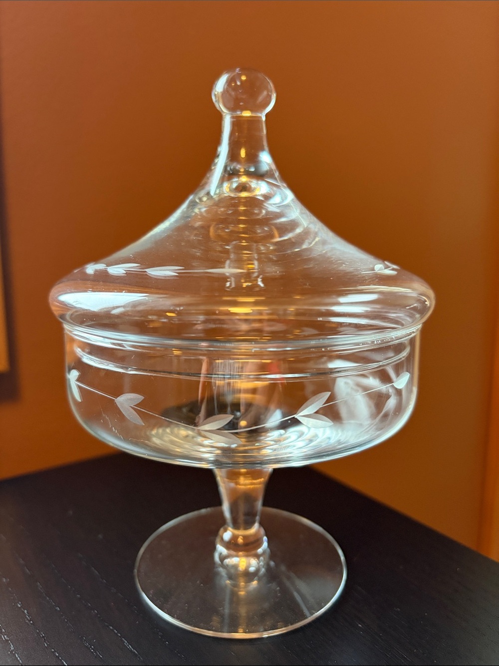 Vintage Princess House Heritage covered Candy Dish EUC!